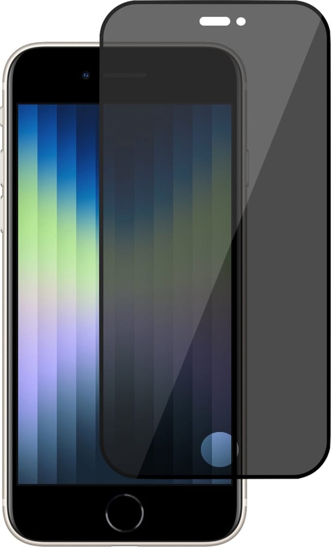 Privacy Screenprotector geschikt voor iPhone SE 2022 - Privé Beschermglas Screen Protector Glas