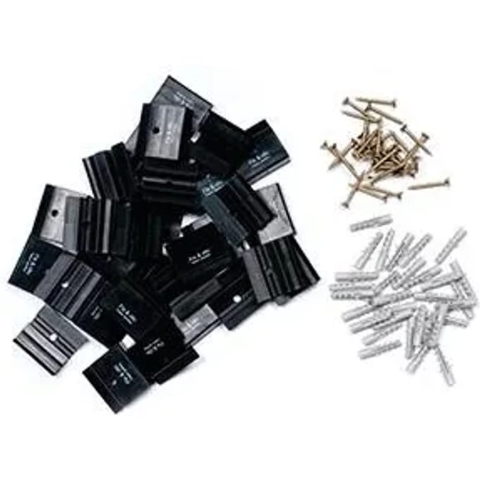 Sencys Plintclips - Kunststof - Voor 6cm Plint - 30 Stuks