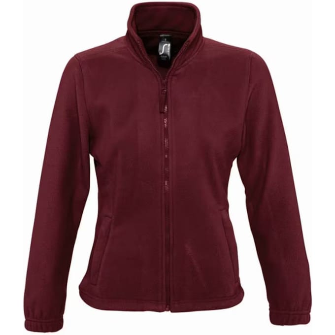 SOLS Dames/Dames North Fleece Jas (Bourgondië)