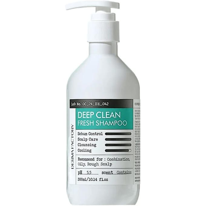 [DERMA FACTORY] Deep Clean Fresh Shampoo 300ml white