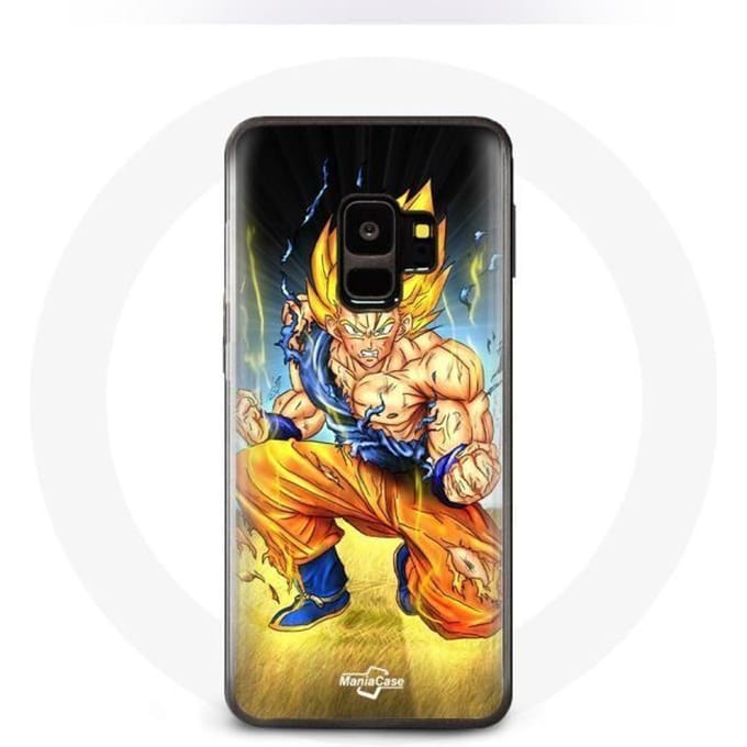 Coque pour Samsung Galaxy S9 plus Son goku dragon ball corps enervé