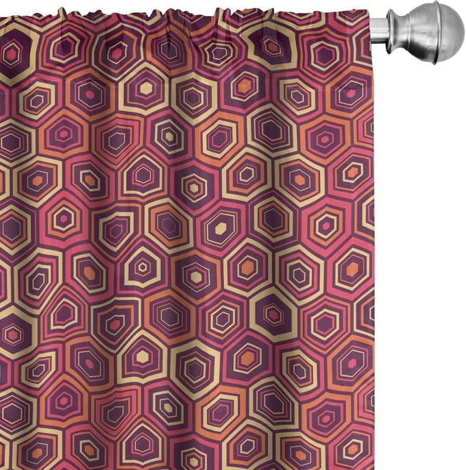 ABAKUHAUS Abstrakt Voorhangen – 2x75x225 cm – microvezel – multikleurig