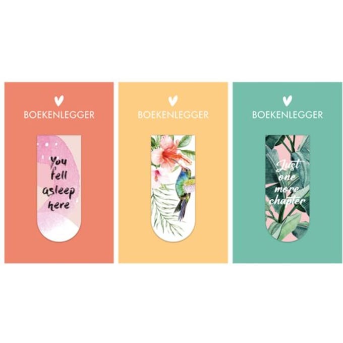 Tropic magnetische boekenlegger, assorti