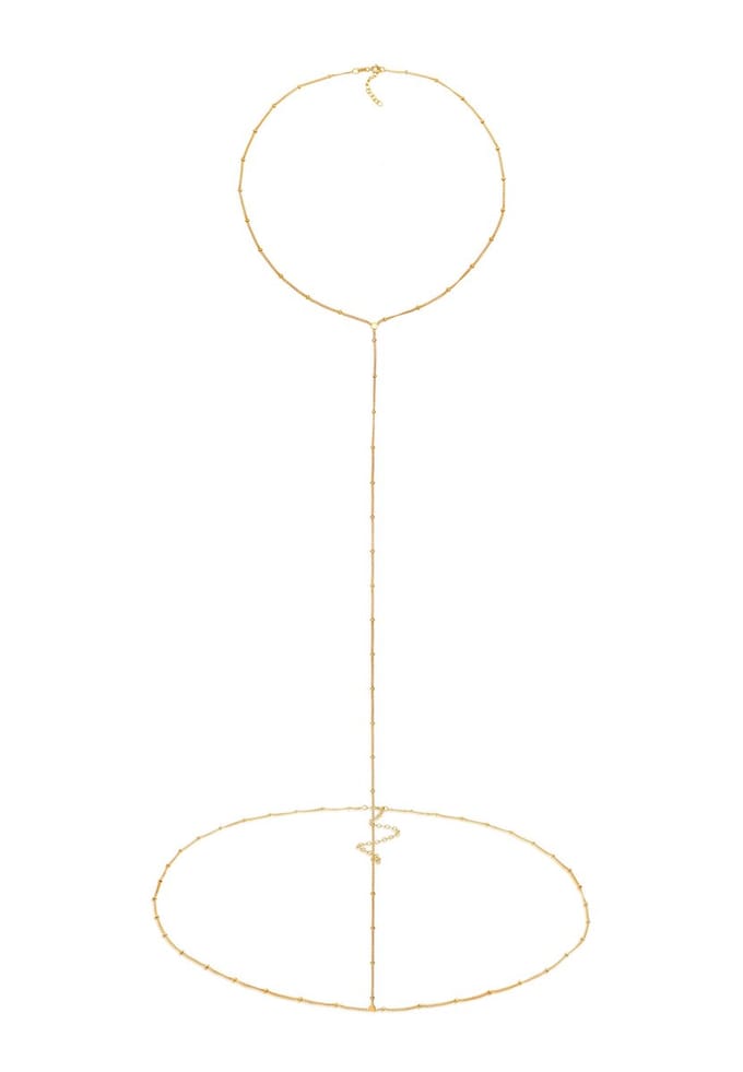 Elli - Sieradenboxen - Dames taille ketting basis bollen in 925 sterling zilver verguld - Dames