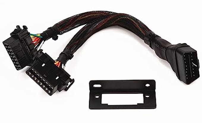OBD II Splitter Y-Kabel 16-pins - Universele 2-way Koppeling met 20 AWG Dikke Draad