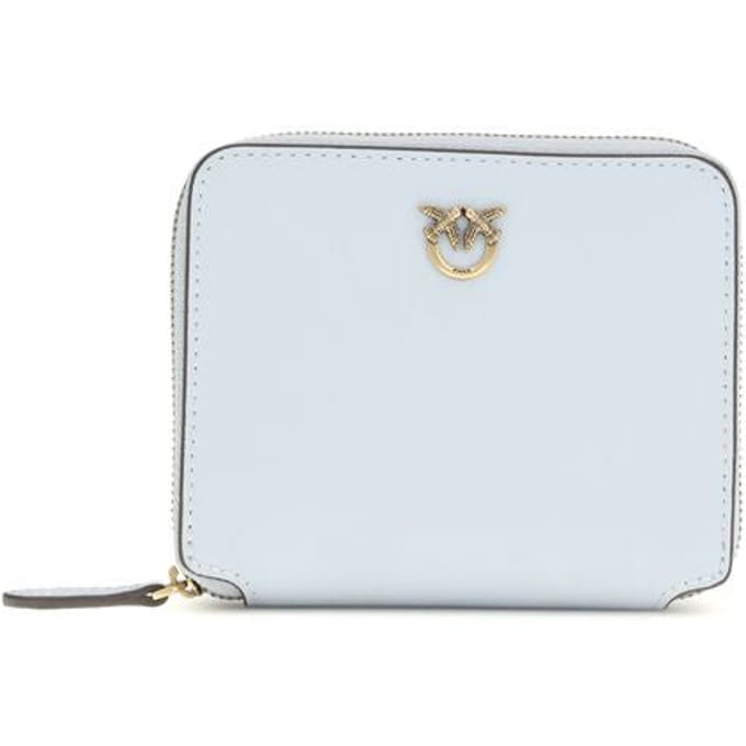 PINKO portemonnee Taylor Zip Around Wallet Azzurro Celeste Lichtblauw