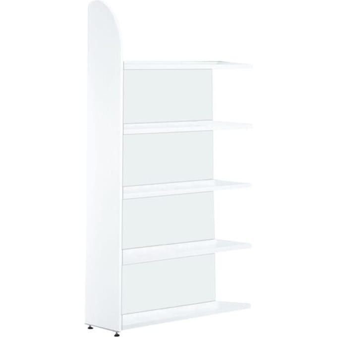 Open kast Dante®, stellingsectie, H 1900 x B 1000 mm, achterwand, wit