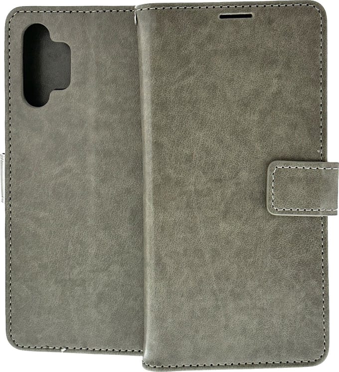 Bookcase Geschikt voor: Samsung Galaxy A32 4G - Grijs - portemonnee hoesje