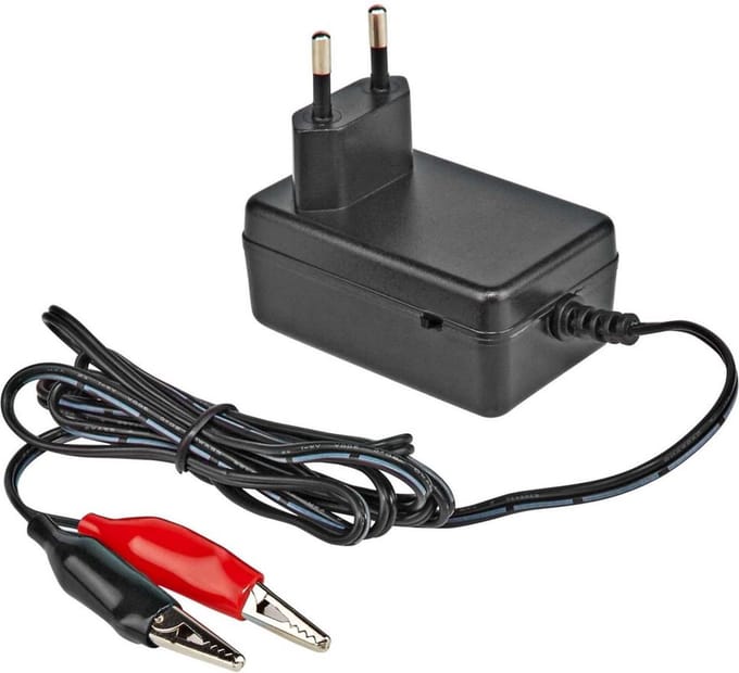 Acculader - 12 Volt - 600mA - Zwart - Allteq