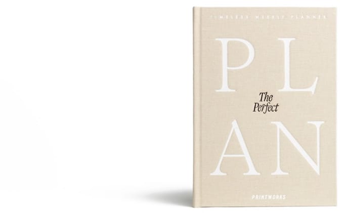 Printworks Weekplanner - The Perfect Plan - Beige