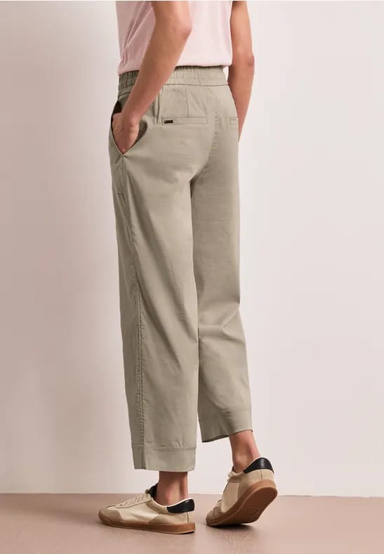 Casual broek met omslag