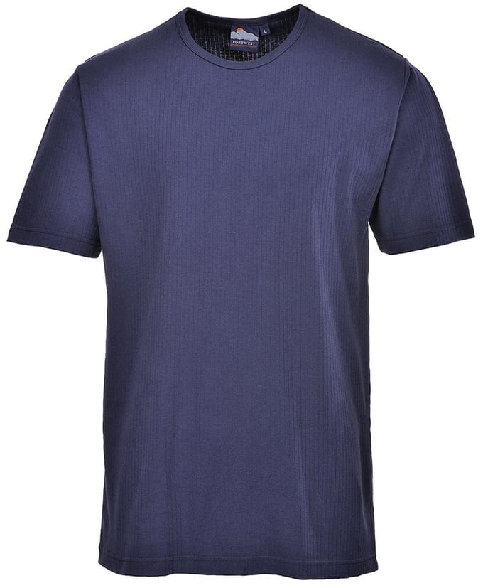 Portwest Thermisch T-Shirt Korte Mouw B120 - Marine - M