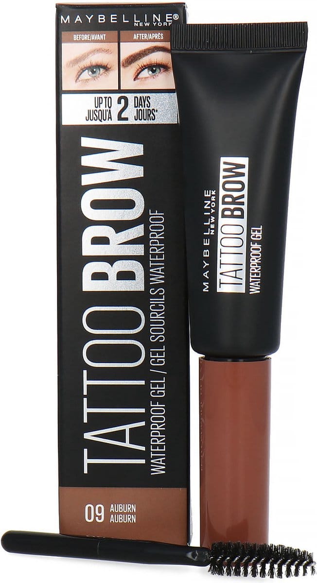 Maybelline Tattoo Brow Waterproof Wenkbrauwgel - 09 Auburn