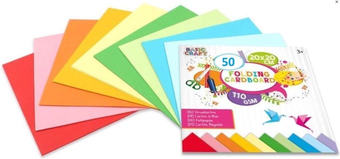 Creative Craft Group Cardboard 20*20cm. 110g. 50 sheets ass.