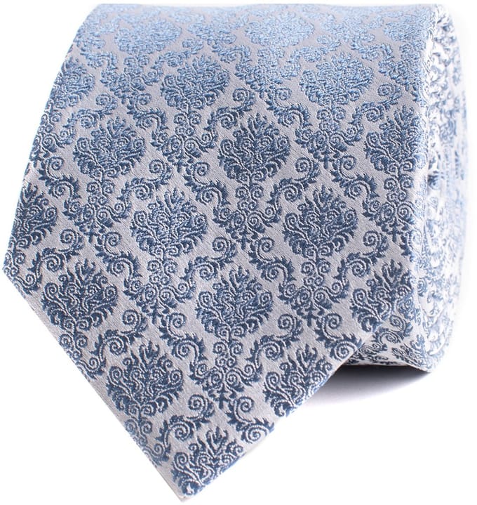 TRESANTI | EUPLIO | Zijden stropdas fleur-de-lis | Blauw