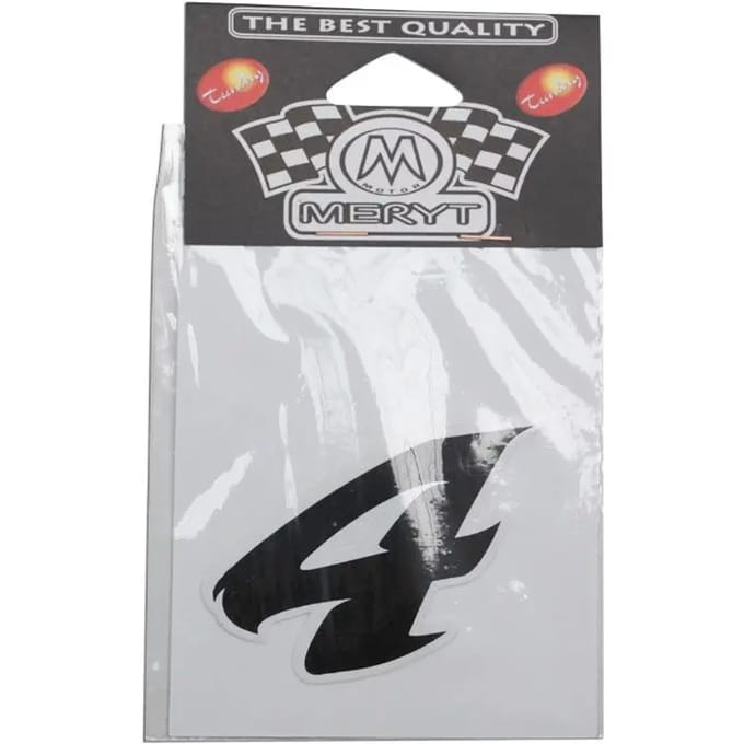 Mini motorfiets stickers Meryt Numero 4