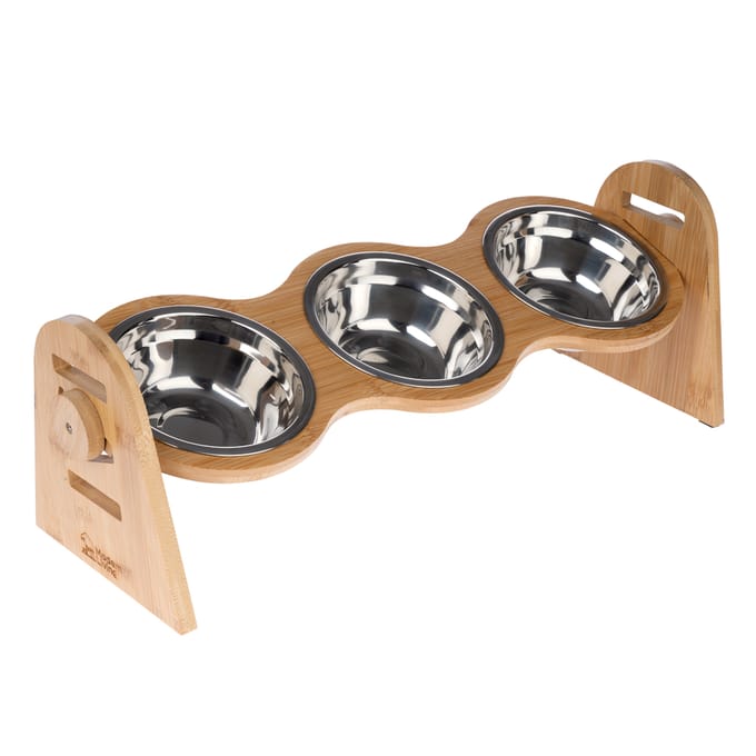 Modern Living Bohemian Bamboe Kom Bar 3x450ml 52x18x18cm Kat Hond