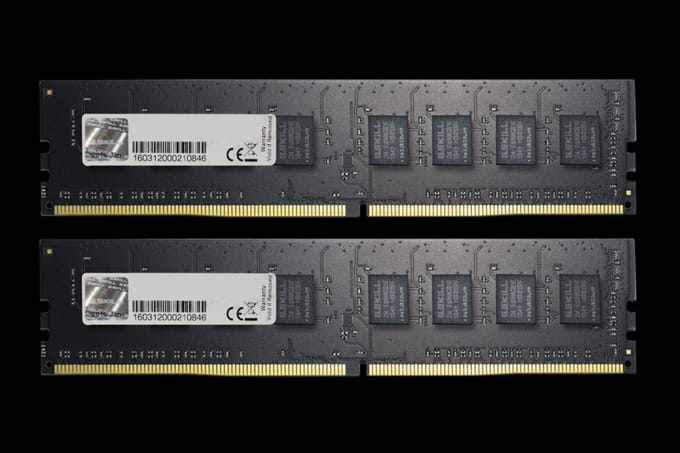 G.Skill Value DDR4-2666 - 16GB - CL19 - Dual Channel (2 pcs) - Intel XMP - Zwart