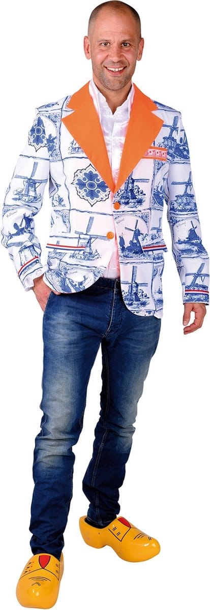 Hollandse colbert delfts blauw - maat XXL