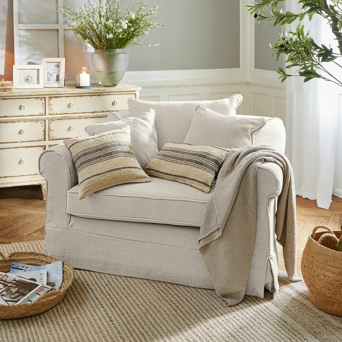 LOBERON Fauteuil Folsom linnen