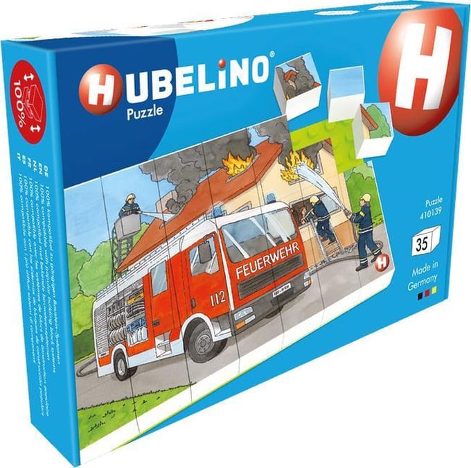 Hubelino Blokpuzzel Brandweer - 35st.