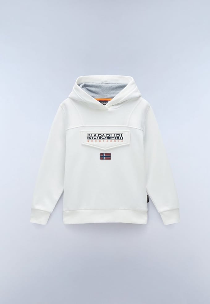 Napapijri Kinder Sweatshirt K Burgee 3 NP0A4I6T White Heron-122-128
