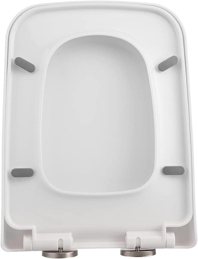 Toiletbril - Zachte Sluiting - Badkamer Vernieuwen - Snel Verwijderbaar - 45 x 35.5cm - Wit