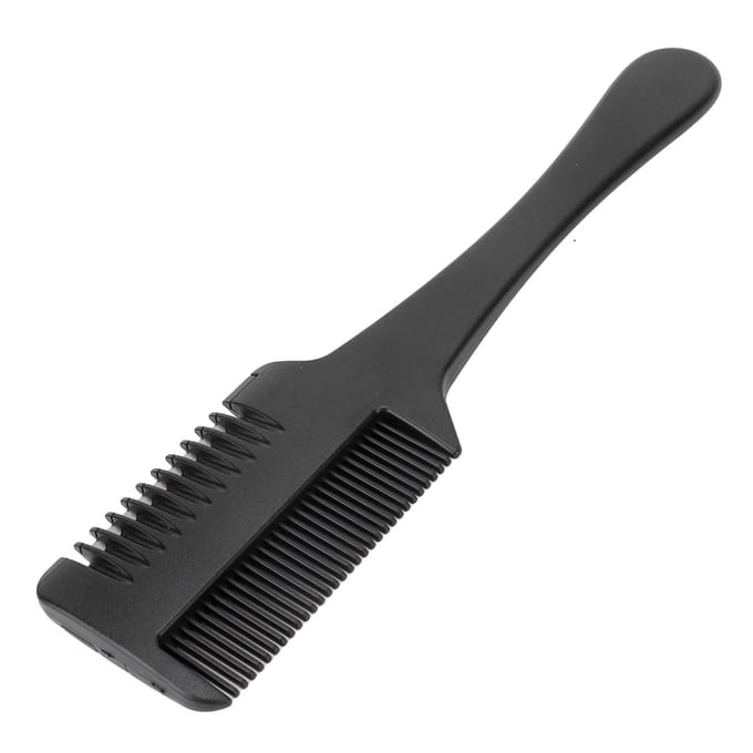 Haar Scheermes Kam Professioneel Draagbaar Thuis Salon Haar Uitdunningsmes Kam Trimmen Styling Tool gray