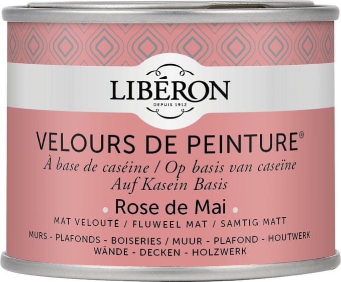 Liberon Velours De Peinture Muurverf - Mat - Rose De Mai - 0,125l