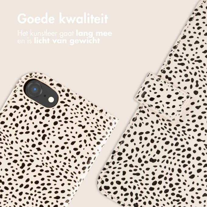 imoshion Hoesje - Geschikt voor Apple iPhone 17e / 16e - Design Bookcase smartphone - Desert Dots