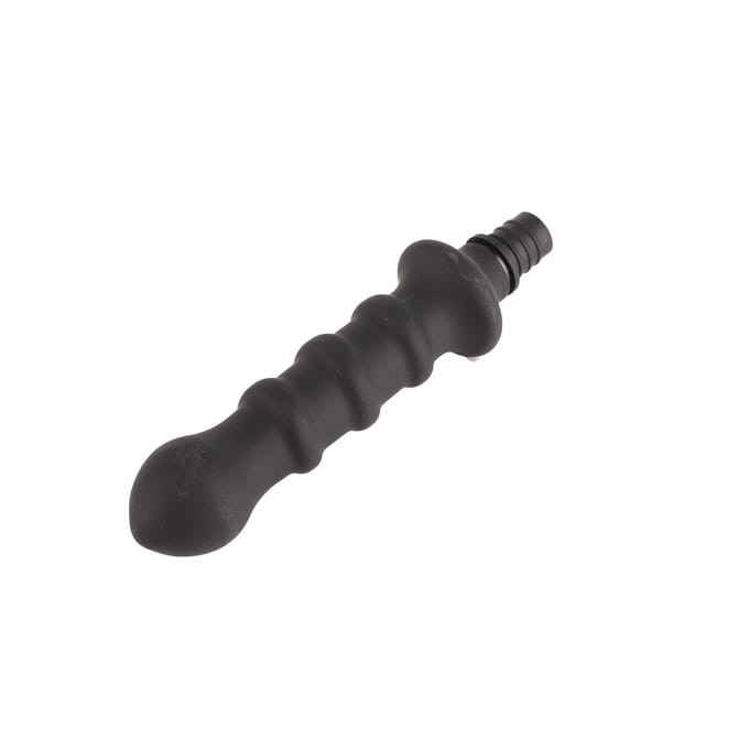 Diepe weefselmassage-opzetstuk Percussie Wasbaar Siliconen Spiermassage-vervangingskop Zwart 0.59?0.63in black