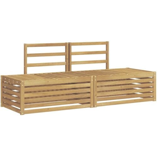 vidaXL - Buiten - bank - set - 3 - Stuk - Wit - 182,5 - x - 63 - x - 73 - cm