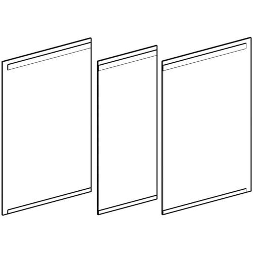 Geberit set doors for option mirror cabinet 120 cm 500.207.00.1