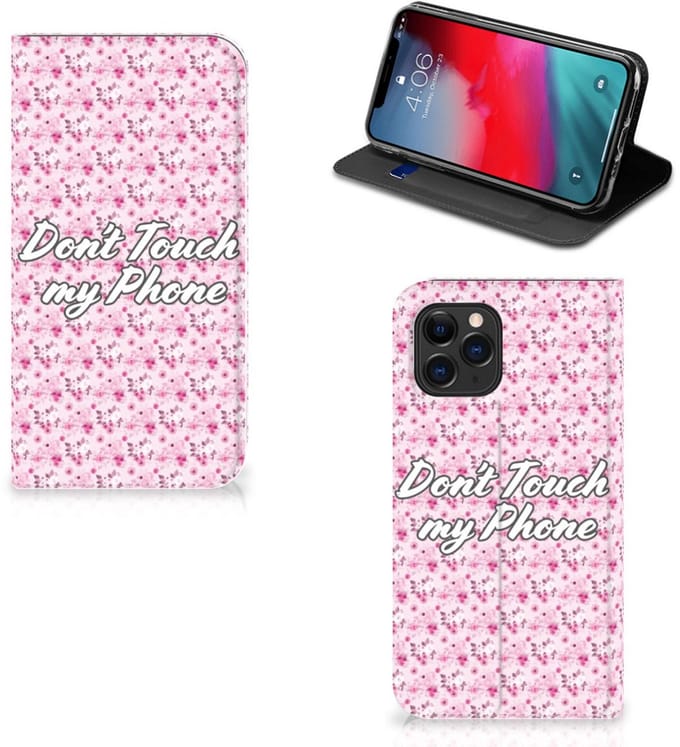 Apple iPhone 11 Pro Design Case Flowers Pink DTMP