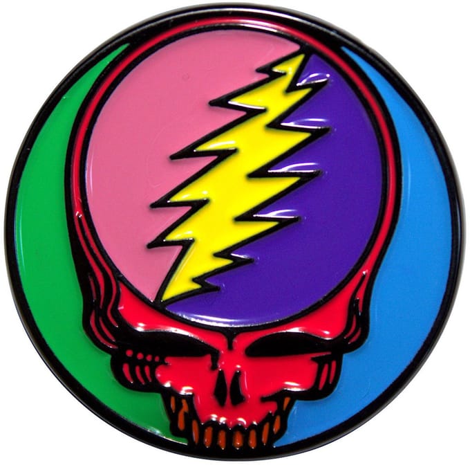 Grateful Dead - Multicoloured Steal Your Face - Pin