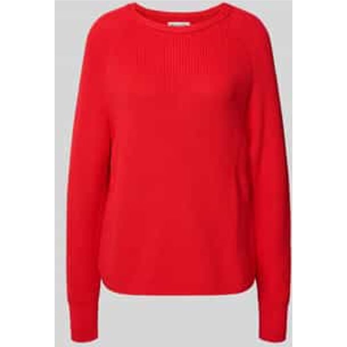 Relaxed fit gebreide pulllover van puur katoen