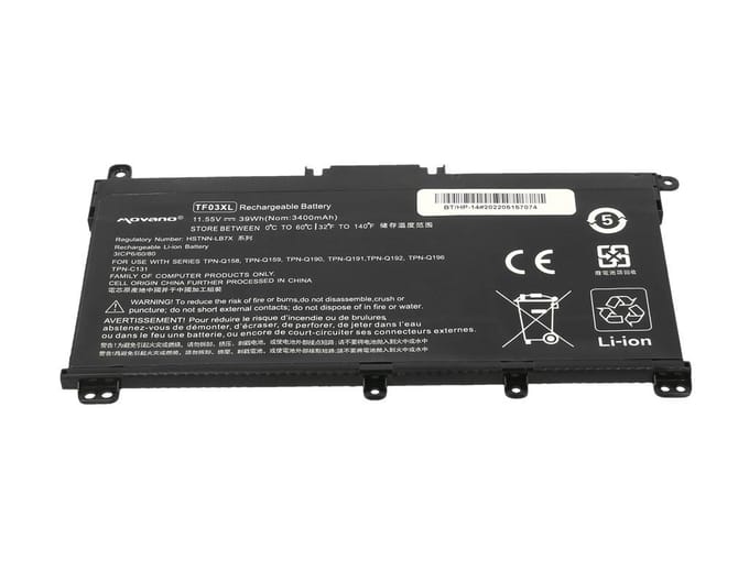 Movano TF03XL Serie - Batterij - Compatible - Lange Levensduur - Veiligheidssysteem
