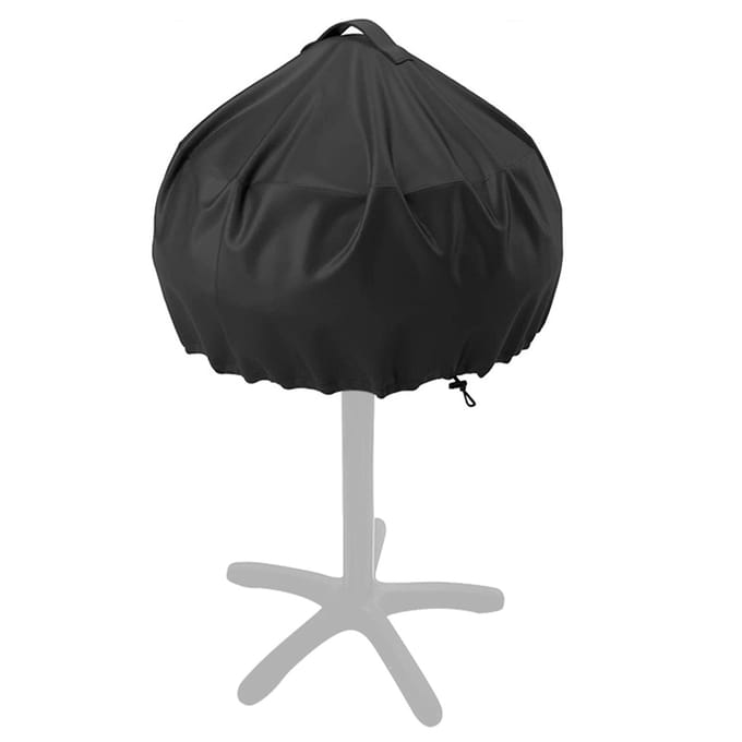 Waterdichte BBQ Grillhoes Draagbare Camping Kooktoestelhoes Opvouwbare BBQ Hoes Stofdicht met Trekkoord zwart