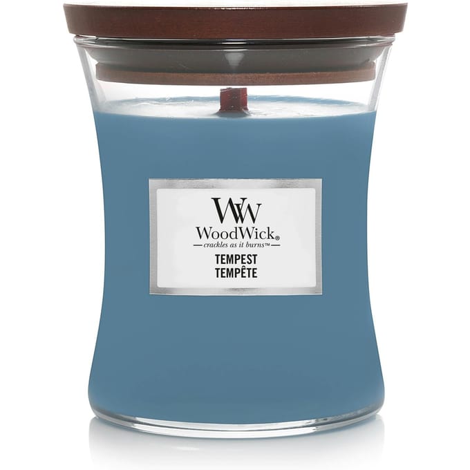 WoodWick Hourglass Medium Geurkaars - Tempest - 60 branduren