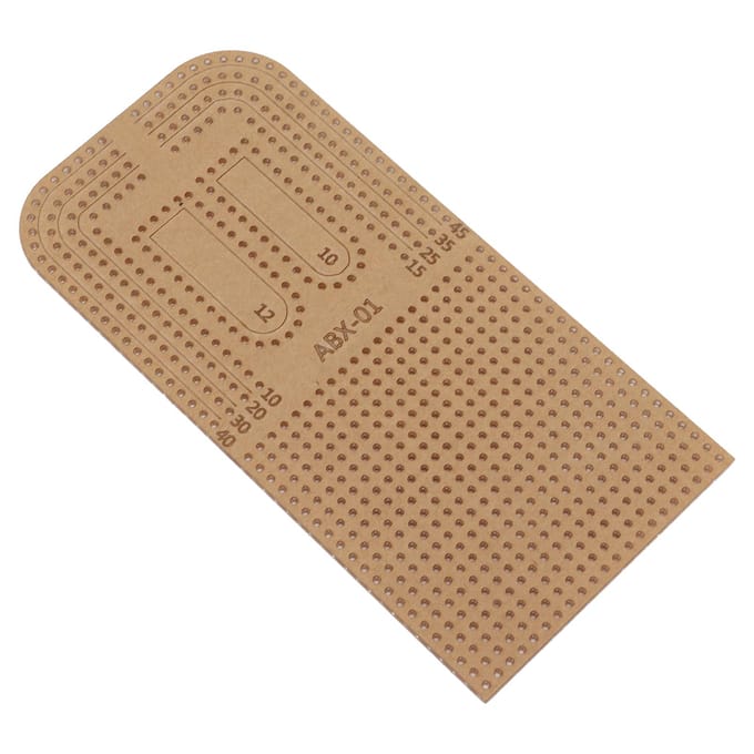 Acryl Sjabloon Doe-het-zelf Transparante Snijliniaal Stencil Snijgereedschap met Beschermlaag voor brown