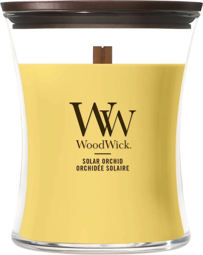 WoodWick Hourglass - Solar Orchid - Medium Geurkaars - 60 branduren
