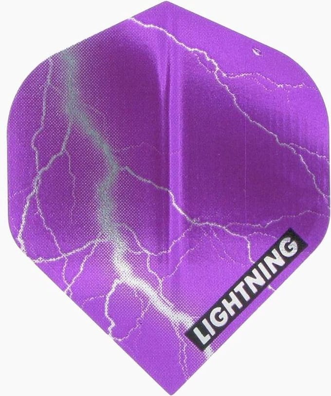 McKicks Metallic Lightning Flight Paars - Dart Flights