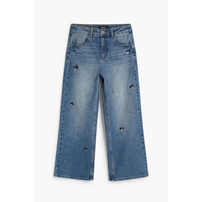 Dames Wide Leg Jeans Desigual Mickey