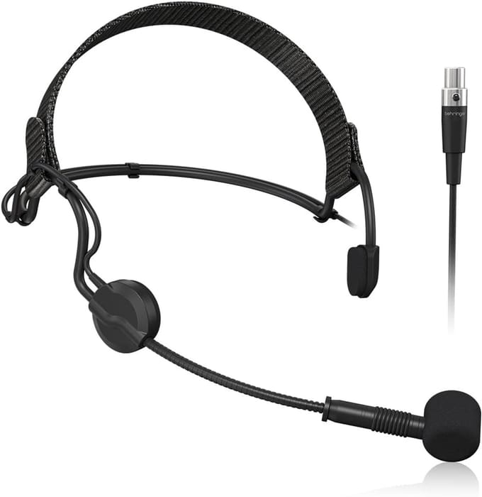 Nekband Microfoon - Lavalier Microfoon - Handsfree Zang - Cardioïde Patron - 1.2m Kabel - Transparant