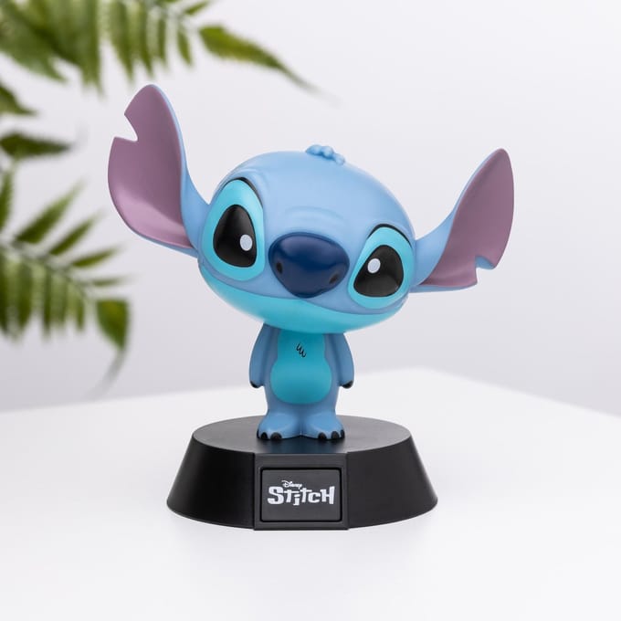 Disney, Nachtlampje Decoratief Karakter Stitch 11cm Lichtgevend, Bleu ciel