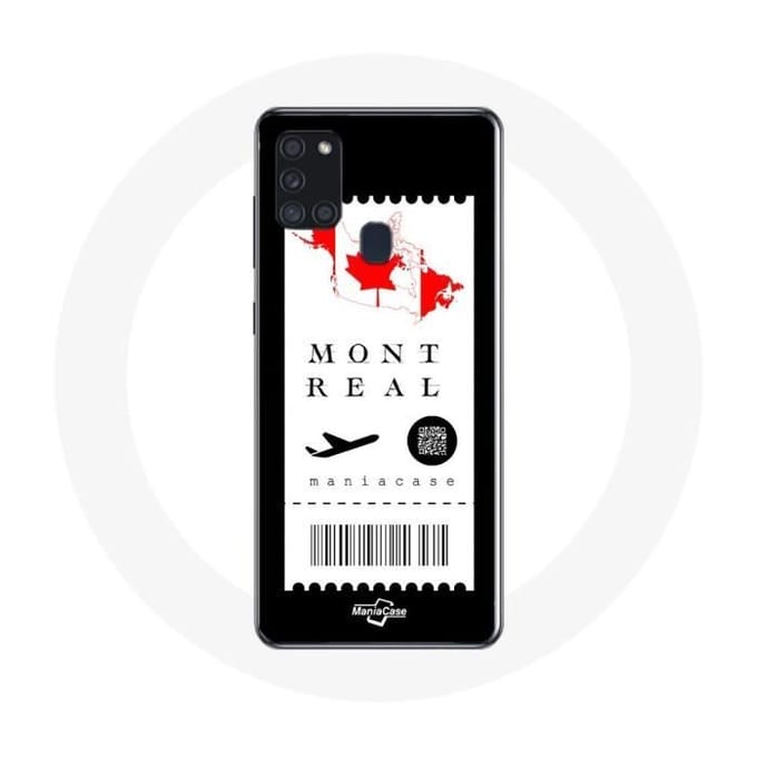 Coque Samsung Galaxy A21S Billet d'avion Montreal