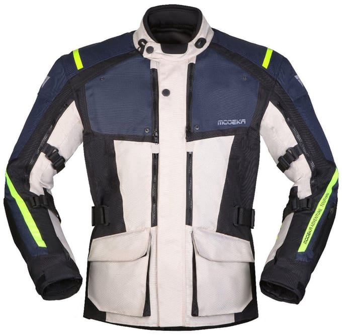 Modeka Varus Jas Lichtgrijs Blauw - Jas