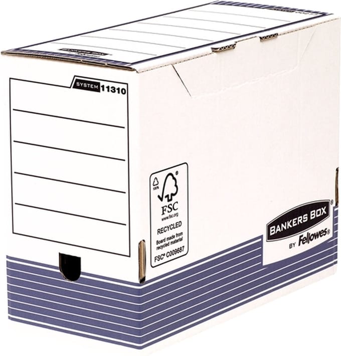Fellowes 1131002 tijdschriftenhouder Papier Blauw, Wit