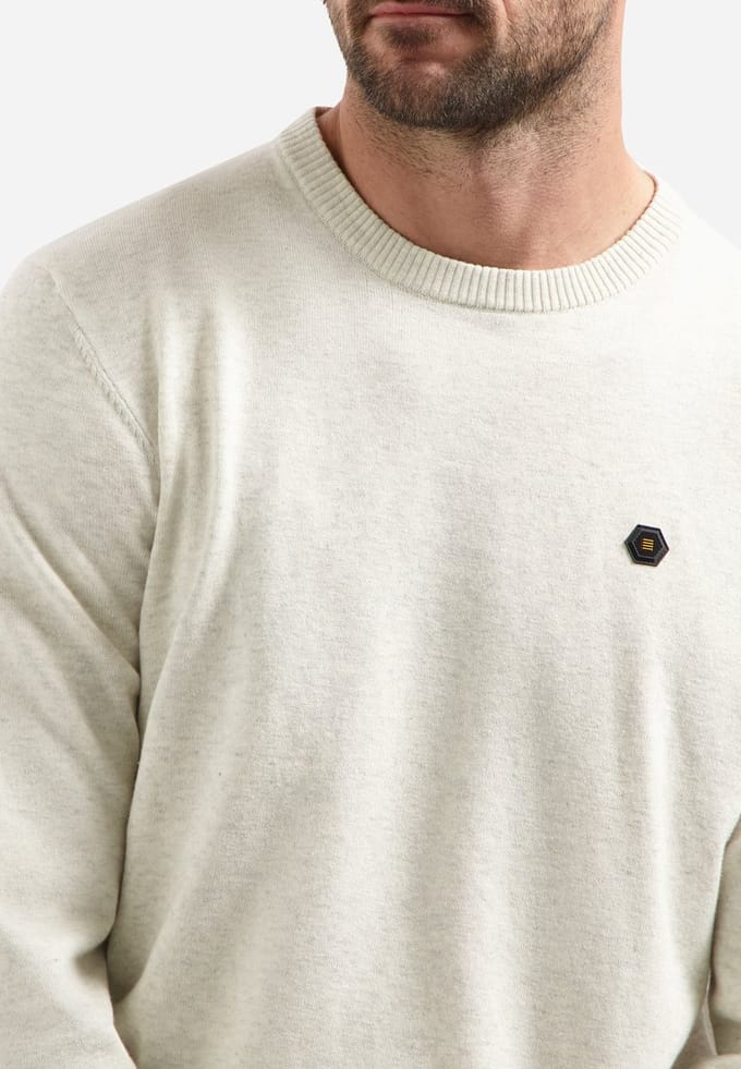 No Excess Pullover crewneck 2 coloured melang kit melange