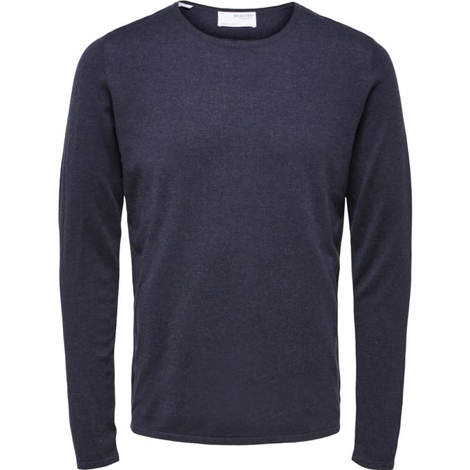 SELECTED SLHROME LS KNIT CREW NECK G NOOS Heren Trui  - Maat M